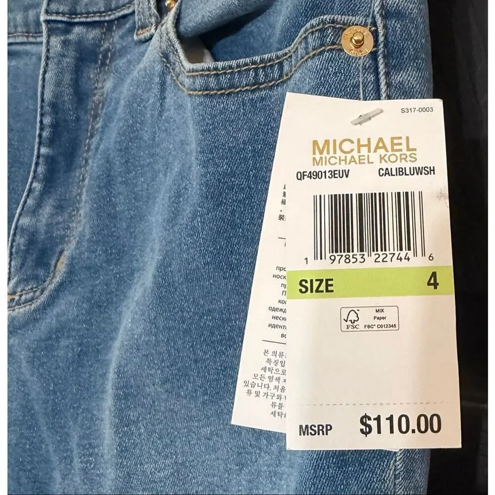 Michael Kors Selma Skinny Jeans Size 4 NWT